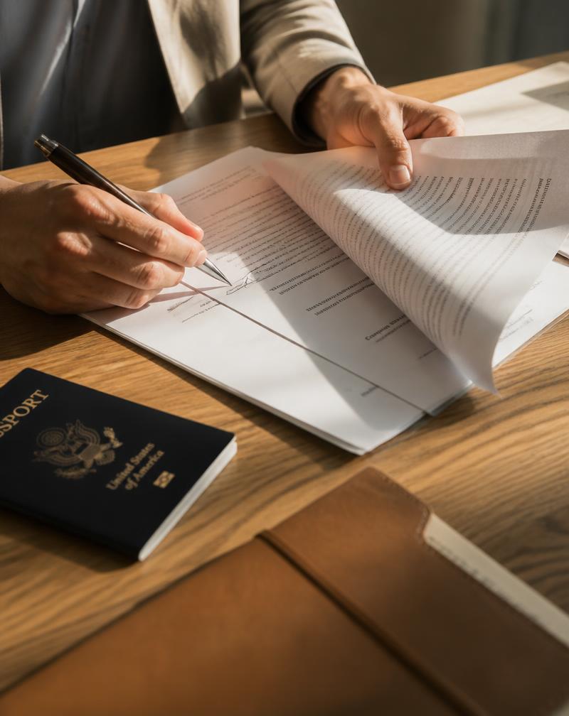 Revisão de documentos e passaporte para a solicitação de residência na Espanha